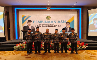 Kakankemenag Empat Lawang Mengikuti Pembinaan ASN Bersama Wamenag RI di Palembang