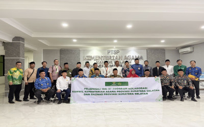 Kakanwil Kemenag Sumsel Lepas 6 Dai 3T untuk Perkuat Pembinaan Umat di Empat Lawang